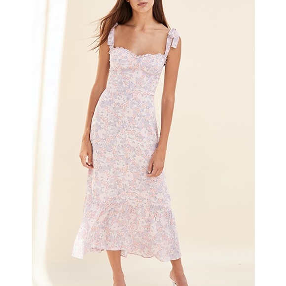 NEW NWT Reformation Nikita Irene Floral MIDI Dress - Picture 4 of 6